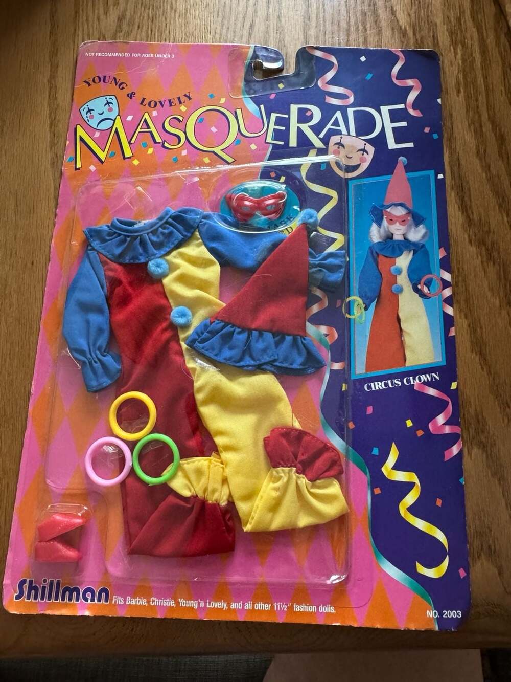 Young & Lovely Masquerade Circus Clown Outfit 11.5-inch Fashion Dolls No. 2003